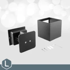 Lura Life - Design Wandlamp Kubus Met Bewegingssensor - LED - Zwart - 3000K Warm Wit - IP65 Waterdicht - Muurlamp - Geschikt Voor Binnen & Buiten - Motion Sensor -Tuinmeubelseries Winkel 1200x1200 1996