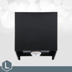 Lura Life - Design Wandlamp Kubus Met Bewegingssensor - LED - Zwart - 3000K Warm Wit - IP65 Waterdicht - Muurlamp - Geschikt Voor Binnen & Buiten - Motion Sensor -Tuinmeubelseries Winkel 1200x1200 2000