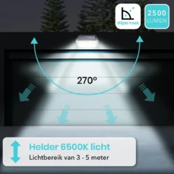 Iqonic Buitenlamp Met Bewegingssensor - Zonne-energie - 266 LED's - Wandlamp Buiten Met Sensor - Solar Buitenverlichting - Zwart -Tuinmeubelseries Winkel 1200x1200 2007