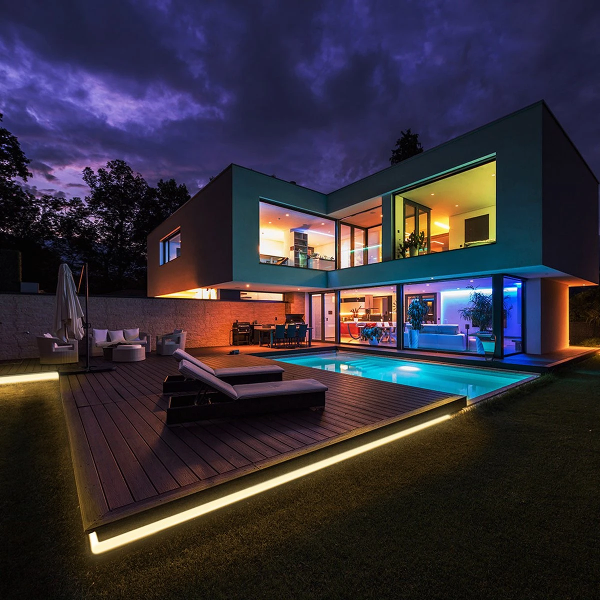 HOFTRONIC FLEX120 - Dimbare LEDstrip 10m - 3000K Warm wit - IP65 voor binnen en buiten - 120 LEDs per meter 2835 High Lumen - 640 Lumen per meter - Waterdicht en UV bestendig - Per meter inkortbaar - Incl. Netvoeding en eurostekker HOFTRONIC FLEX120 - Dimbare LEDstrip 10m - 3000K Warm Wit - IP65 Voor Binnen En Buiten - 120 LEDs Per Meter 2835 High Lumen - 640 Lumen Per Meter - Waterdicht En UV Bestendig - Per Meter Inkortbaar - Incl. Netvoeding En Eurostekker -Tuinmeubelseries Winkel 1200x1200 2027