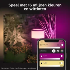 Philips Hue Calla Sokkellamp - Wit En Gekleurd Licht - Zwart - Laag - Laagspanning - Uitbreiding -Tuinmeubelseries Winkel 1200x1200 2065
