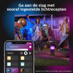 Philips Hue Calla Sokkellamp - Wit En Gekleurd Licht - Zwart - Laag - Laagspanning - Uitbreiding -Tuinmeubelseries Winkel 1200x1200 2066