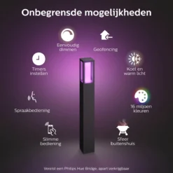 Philips Hue Impress Sokkellamp - Wit En Gekleurd Licht - Zwart - Hoog 4 Philips Hue Impress Sokkellamp - Wit En Gekleurd Licht - Zwart - Hoog -Tuinmeubelseries Winkel 1200x1200 2086