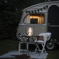 QAZQA Storm - Moderne LED Dimbare Staande Buitenlamp | Staande Lamp Voor Buiten Met Dimmer - 1 Lichts - H 300 Mm - Wit - Buitenverlichting -Tuinmeubelseries Winkel 1200x1200 2111