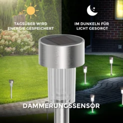 B.K.Licht - Solar Tuinverlichting LED - Padverlichting Met Nachtsensor - 12 Stuks - Tuinlampen Op Zonneenergie - Buitenverlichting - Buitenlamp - IP44 - Incl. Grondspies -Tuinmeubelseries Winkel 1200x1200 2127