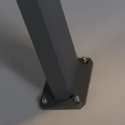 QAZQA Baleno - Moderne Staande Buitenlamp | Staande Lamp Voor Buiten - 1 Lichts - H 650 Mm - Donkergrijs - Buitenverlichting -Tuinmeubelseries Winkel 1200x1200 2133