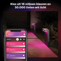 Philips Hue Nyro Sokkellamp - Wit En Gekleurd Licht - Zwart -Tuinmeubelseries Winkel 1200x1200 2144