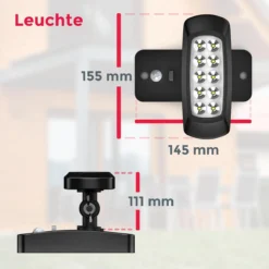 B.K.Licht - Buitenlamp - Wandlamp Buiten - Schijnwerper - Solar - Zonne-energie - Met Bewegingssensor - Floodlight - Tuin - Zwart - IP44 7 B.K.Licht - Buitenlamp - Wandlamp Buiten - Schijnwerper - Solar - Zonne-energie - Met Bewegingssensor - Floodlight - Tuin - Zwart - IP44 -Tuinmeubelseries Winkel 1200x1200 2164