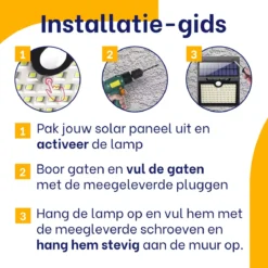 Merkloos Solar Buitenlamp Met Bewegingssensor - Wit Licht - Tuinverlichting Op Zonne-energie - IP65 Waterdicht - 2 Stuks - 97 LEDs - 2700K - Zwart -Tuinmeubelseries Winkel 1200x1200 2178