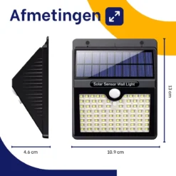 Merkloos Solar Buitenlamp Met Bewegingssensor - Wit Licht - Tuinverlichting Op Zonne-energie - IP65 Waterdicht - 2 Stuks - 97 LEDs - 2700K - Zwart -Tuinmeubelseries Winkel 1200x1200 2179