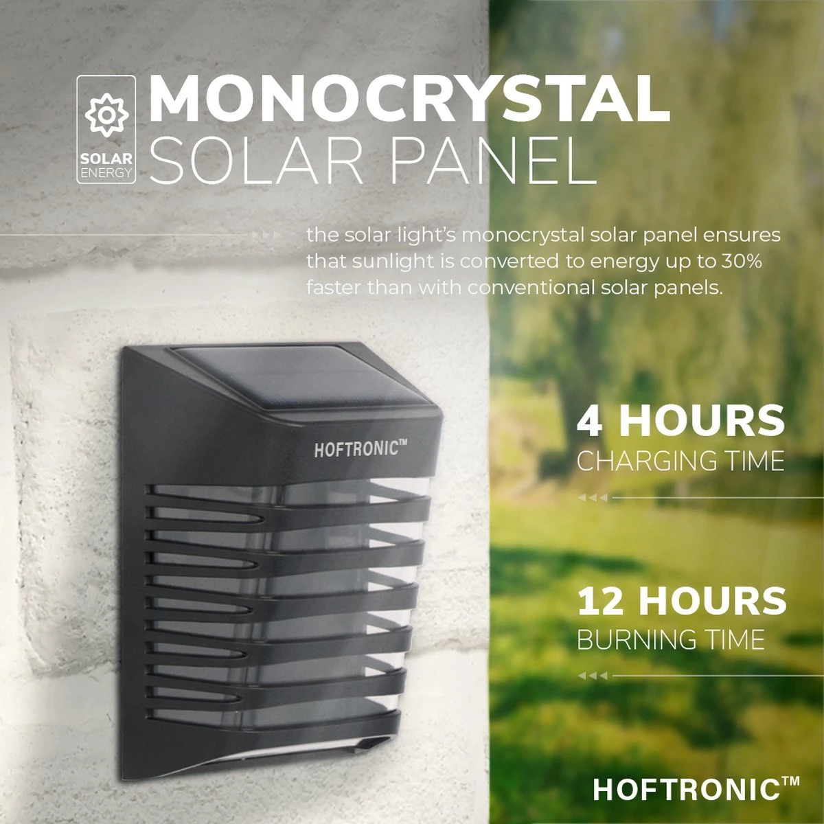 4x HOFTRONIC Dono - Solar wandlamp buiten - IP65 Waterdicht - Wintersolar Technologie Monokristal Zonnepaneel - 3000K Warm Wit (sfeervol) - Solar tuinverlichting zonne energie 4x HOFTRONIC Dono - Solar Wandlamp Buiten - IP65 Waterdicht - Wintersolar Technologie Monokristal Zonnepaneel - 3000K Warm Wit (sfeervol) - Solar Tuinverlichting Zonne Energie -Tuinmeubelseries Winkel 1200x1200 2199