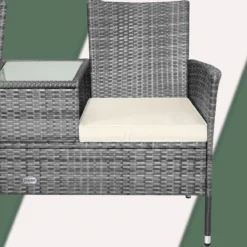 Casaria Polyrattan Tuinbank - Incl. Tafel & Kussens 7 Cm - Grijs 8 Casaria Polyrattan Tuinbank - Incl. Tafel & Kussens 7 Cm - Grijs -Tuinmeubelseries Winkel 1200x1200 220