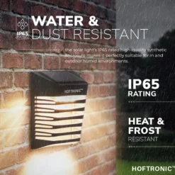 4x HOFTRONIC Dono - Solar Wandlamp Buiten - IP65 Waterdicht - Wintersolar Technologie Monokristal Zonnepaneel - 3000K Warm Wit (sfeervol) - Solar Tuinverlichting Zonne Energie 10 4x HOFTRONIC Dono - Solar Wandlamp Buiten - IP65 Waterdicht - Wintersolar Technologie Monokristal Zonnepaneel - 3000K Warm Wit (sfeervol) - Solar Tuinverlichting Zonne Energie -Tuinmeubelseries Winkel 1200x1200 2204