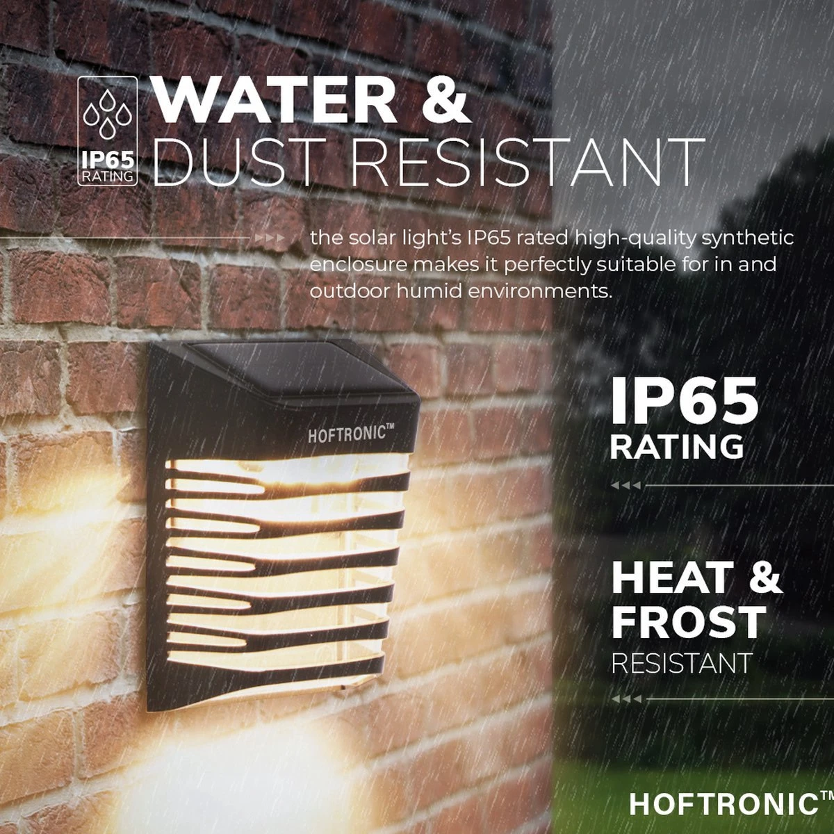 4x HOFTRONIC Dono - Solar wandlamp buiten - IP65 Waterdicht - Wintersolar Technologie Monokristal Zonnepaneel - 3000K Warm Wit (sfeervol) - Solar tuinverlichting zonne energie 4x HOFTRONIC Dono - Solar Wandlamp Buiten - IP65 Waterdicht - Wintersolar Technologie Monokristal Zonnepaneel - 3000K Warm Wit (sfeervol) - Solar Tuinverlichting Zonne Energie -Tuinmeubelseries Winkel 1200x1200 2204