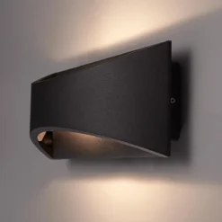 HOFTRONIC Lowa - LED Wandlamp Rechthoek - Up And Down Light (2 Lichts) - 6 Watt 3000K Warm Wit Licht - Modern Design - IP54 Waterdicht - Geschikt Als Binnen En Buiten Wandlamp - 3 Jaar Garantie -Tuinmeubelseries Winkel 1200x1200 2225