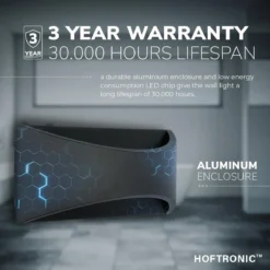 HOFTRONIC Lowa - LED Wandlamp Rechthoek - Up And Down Light (2 Lichts) - 6 Watt 3000K Warm Wit Licht - Modern Design - IP54 Waterdicht - Geschikt Als Binnen En Buiten Wandlamp - 3 Jaar Garantie -Tuinmeubelseries Winkel 1200x1200 2229