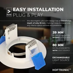 HOFTRONIC - 6x Bari LED Inbouwspots Badkamer Wit - GU10 LED Spots Inbouw - 5W 400lm - 4000K Neutraal Wit Licht - IP65 Waterdicht - Inbouw Spots Plafond - Plafondspots Voor Woonkamer, Keuken, Slaapkamer En Buiten -Tuinmeubelseries Winkel 1200x1200 2237