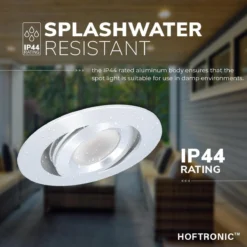 HOFTRONIC Sienna - Veranda Inbouwspots 6x3W - 12 Volt - Complete Veranda Set - 2700K Zeer Warm Wit - IP44 Waterdicht - Dimbare Inbouwspots Met Afstandsbediening - Kantelbaar - 5mm Diameter - 30mm Inbouwdiepte Voor Badkamer En Tuin -Tuinmeubelseries Winkel 1200x1200 2254