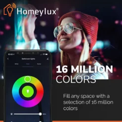 Hoftronic Smart Cupo - LED Wandlamp Up & Down Smart - RGBWW 16,5 Miljoen Kleuren - 6 Watt 600 Lumen - Zwart - Gevellamp Met Music Sync - IP54 Waterdicht - Geschikt Als Wandlamp Buiten, Wandlamp Badkamer En Wandlamp Binnen - 3 Jaar Garantie -Tuinmeubelseries Winkel 1200x1200 2293