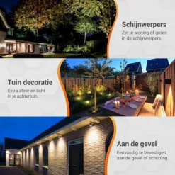 TIGIOO LED Tuinspot Buitenverlichting - 6 Tuinlampen - Tuinverlichting - Waterdicht (6 PACK) -Tuinmeubelseries Winkel 1200x1200 2312