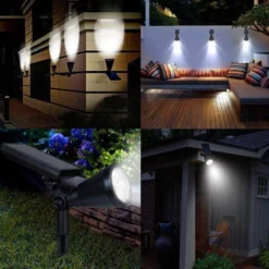 Solar Spot Light- Grond Spot Energiezuinig - Tuinverlichting Op Zonne-energie Met Nachtsensor - Sfeerverlichting Voor Op Gebouwen - Wit -Tuinmeubelseries Winkel 1200x1200 2329