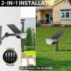 Happy Goods - Solar Prikspot - Buitenlampen - Tuinsteker - Buiten - Solar - Tuinverlichting - Lampen - Buiten Verlichting - Tuinlantaarn - Padverlichting - Zonne-energie - Warm White - Prikspot - Zomer - Duurzaam -Tuinmeubelseries Winkel 1200x1200 2337
