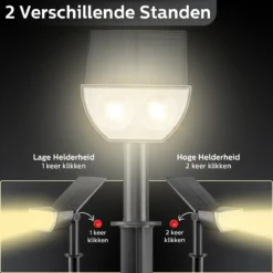Happy Goods - Solar Prikspot - Buitenlampen - Tuinsteker - Buiten - Solar - Tuinverlichting - Lampen - Buiten Verlichting - Tuinlantaarn - Padverlichting - Zonne-energie - Warm White - Prikspot - Zomer - Duurzaam -Tuinmeubelseries Winkel 1200x1200 2338