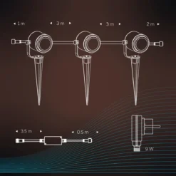 Calex Smart Outdoor 24v Tuinverlichting - Set Van 3 Slimme Grondspots - RGB En Warm Wit Licht - Zwart 4 Calex Smart Outdoor 24v Tuinverlichting - Set Van 3 Slimme Grondspots - RGB En Warm Wit Licht - Zwart -Tuinmeubelseries Winkel 1200x1200 2409