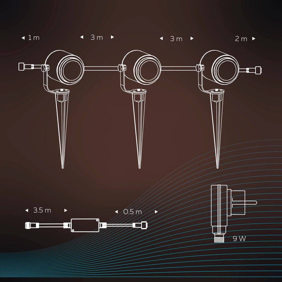 Calex Smart Outdoor 24v Tuinverlichting - Set van 3 Slimme Grondspots - RGB en Warm Wit Licht - Zwart Calex Smart Outdoor 24v Tuinverlichting - Set Van 3 Slimme Grondspots - RGB En Warm Wit Licht - Zwart -Tuinmeubelseries Winkel 1200x1200 2409