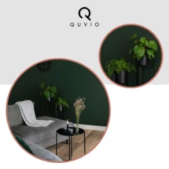 QUVIO Plantenstandaard Binnen - Inclusief Pot - Staande Plantenbak - Metaal - Bloempot - 22 X 22 X 60 Cm - Zwart -Tuinmeubelseries Winkel 1200x1200 2498