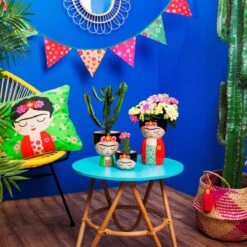 Frida Kahlo Kleine Bloempot - Sass & Belle 2 Frida Kahlo Kleine Bloempot - Sass & Belle -Tuinmeubelseries Winkel 1200x1200 2528