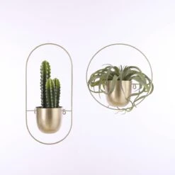 Mica Decorations Dexter Bloempot Wand - L34 X B14 X H34 Cm - Goud -Tuinmeubelseries Winkel 1200x1200 2531