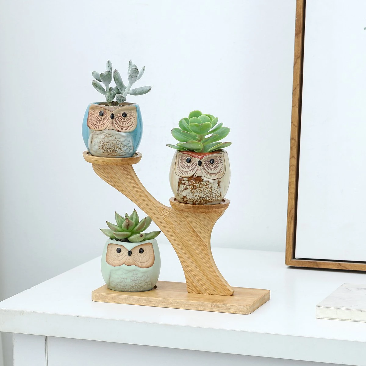 Luxe Bamboe Houten Boom met 3 Keramiek Uil Bloempotten/Plantenpotten op Standaard/Voet voor Binnen en Buiten - Modern Design Bloempot/Plantenpot op Poten/Pootjes-Plantenbak Mini Cactus nep Plant Pot Houder - Kleine Bloembakken Plantenrek/Plantenkurk Luxe Bamboe Houten Boom Met 3 Keramiek Uil Bloempotten/Plantenpotten Op Standaard/Voet Voor Binnen En Buiten - Modern Design Bloempot/Plantenpot Op Poten/Pootjes-Plantenbak Mini Cactus Nep Plant Pot Houder - Kleine Bloembakken Plantenrek/Plantenkurk -Tuinmeubelseries Winkel 1200x1200 2536