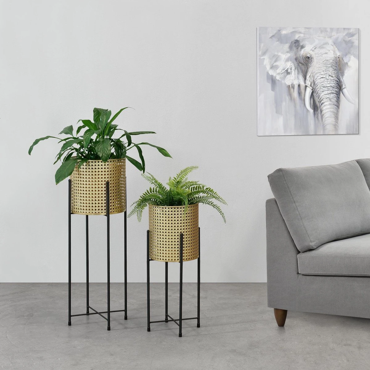 Bloempot op standaard Mol set van 2 zwart en goud Bloempot Op Standaard Mol Set Van 2 Zwart En Goud -Tuinmeubelseries Winkel 1200x1200 2592