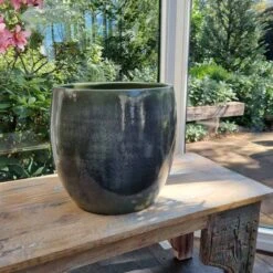 Mica Decorations Lester Bloempot - H31 X Ø33 Cm - Terracotta - Groen -Tuinmeubelseries Winkel 1200x1200 2636