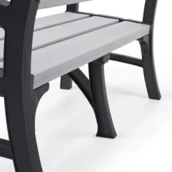 Keter Montero Tuinbank - 3-personen - 150x62,5x89cm – Grafiet -Tuinmeubelseries Winkel 1200x1200 277