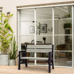 Keter Montero Tuinbank – 2-personen - 120x61x91cm - Grafiet -Tuinmeubelseries Winkel 1200x1200 289