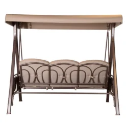 SORARA® Luxe Schommelbank Met Zonnescherm - Bruin - Zware Kwaliteit. -Tuinmeubelseries Winkel 1200x1200 298