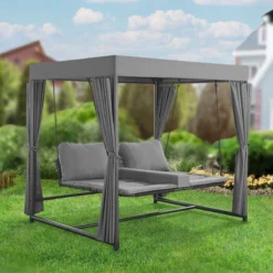 Schommelbank / Ligbank Kassandra - Donkergrijs -Tuinmeubelseries Winkel 1200x1200 305