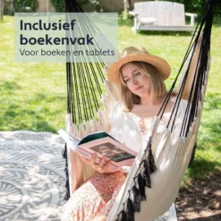 Vita5 XXL Hangstoel | Binnen&Buiten Hangnest | Incl. 2 Kussens En Boekenvak | Volwassenen&Kinderen | Hangmatstoel Tot 225kg | Beige 2 Vita5 XXL Hangstoel | Binnen&Buiten Hangnest | Incl. 2 Kussens En Boekenvak | Volwassenen&Kinderen | Hangmatstoel Tot 225kg | Beige -Tuinmeubelseries Winkel 1200x1200 339
