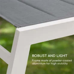 Blumfeldt Renazzo Lounge Ligstoel - Ligbed Voor De Tuin - Aluminium Tuinstoel - 6 Standen - Waterafstotend - Bekleding Van 70 % Pvc En 30 % Polyetheen - Grijs 7 Blumfeldt Renazzo Lounge Ligstoel - Ligbed Voor De Tuin - Aluminium Tuinstoel - 6 Standen - Waterafstotend - Bekleding Van 70 % Pvc En 30 % Polyetheen - Grijs -Tuinmeubelseries Winkel 1200x1200 369