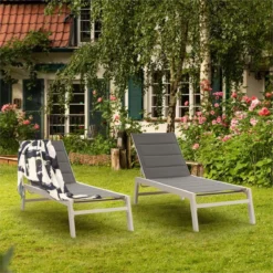 Blumfeldt Renazzo Lounge Ligstoel - Ligbed Voor De Tuin - Aluminium Tuinstoel - 6 Standen - Waterafstotend - Bekleding Van 70 % Pvc En 30 % Polyetheen - Grijs 8 Blumfeldt Renazzo Lounge Ligstoel - Ligbed Voor De Tuin - Aluminium Tuinstoel - 6 Standen - Waterafstotend - Bekleding Van 70 % Pvc En 30 % Polyetheen - Grijs -Tuinmeubelseries Winkel 1200x1200 370