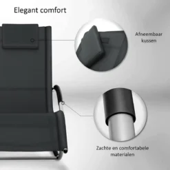 Sens Design Zonnebed - Ligbed - Weerbestendig - Antraciet 4 Sens Design Zonnebed - Ligbed - Weerbestendig - Antraciet -Tuinmeubelseries Winkel 1200x1200 400