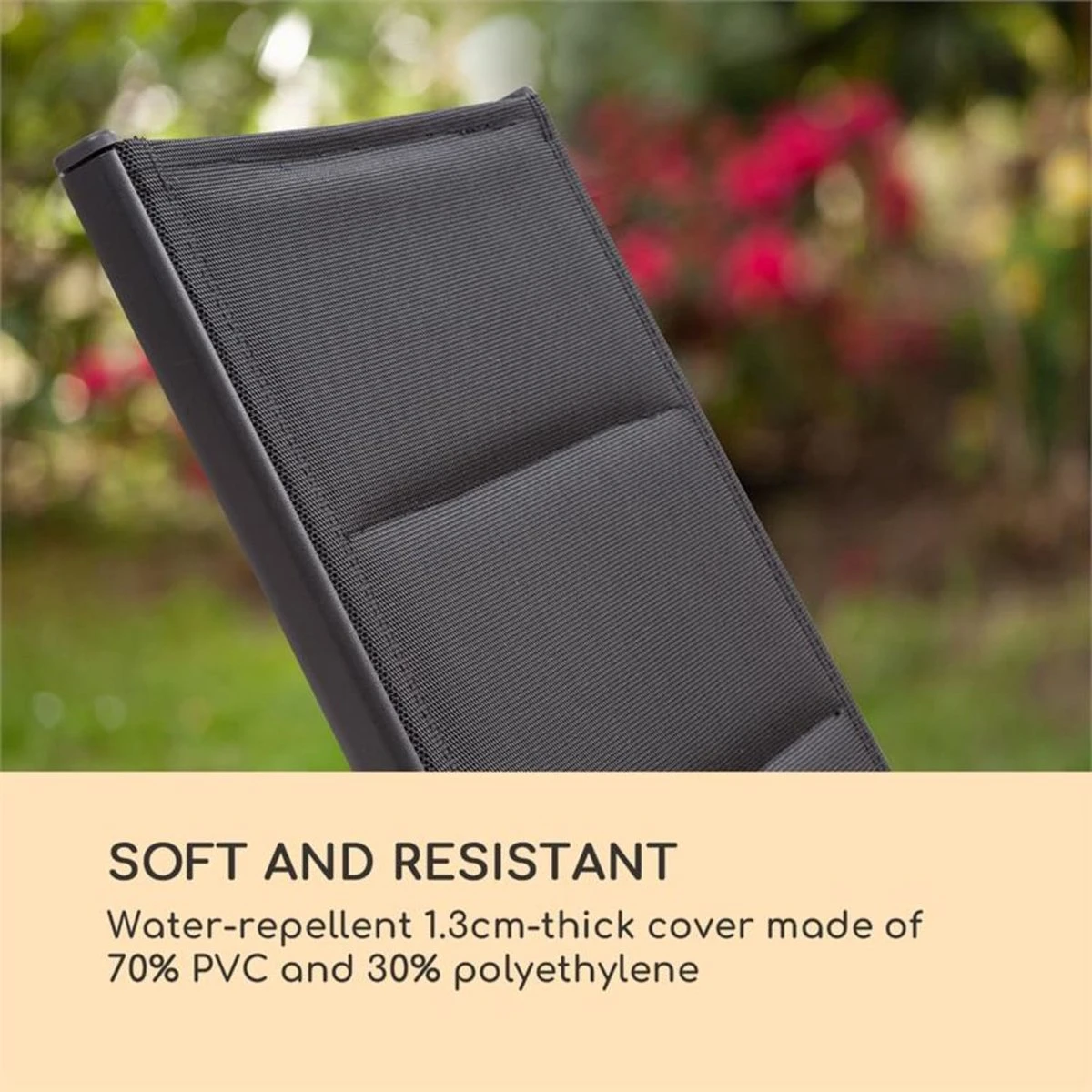 Blumfeldt Renazzo lounge ligstoel - Ligbed voor de tuin - Aluminium tuinstoel - 6 standen - Waterafstotend - Bekleding van 70 % pvc en 30 % polyetheen - Zwart Blumfeldt Renazzo Lounge Ligstoel - Ligbed Voor De Tuin - Aluminium Tuinstoel - 6 Standen - Waterafstotend - Bekleding Van 70 % Pvc En 30 % Polyetheen - Zwart -Tuinmeubelseries Winkel 1200x1200 429