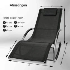 Sens Design Zonnebed - Ligbed - Weerbestendig - Zwart -Tuinmeubelseries Winkel 1200x1200 445