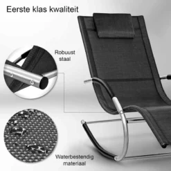 Sens Design Zonnebed - Ligbed - Weerbestendig - Zwart -Tuinmeubelseries Winkel 1200x1200 447