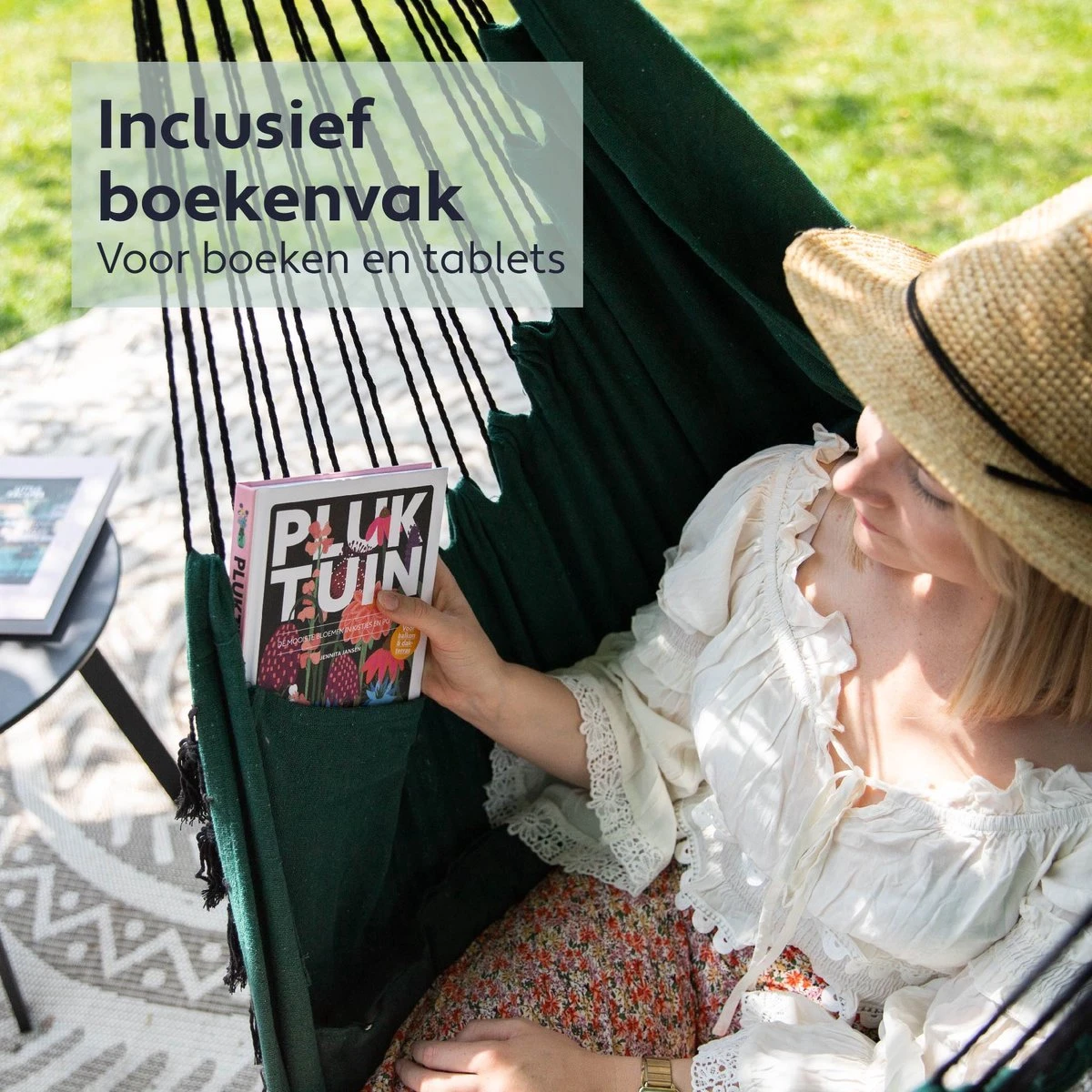 Vita5 XXL Hangstoel | Binnen&Buiten Hangnest | Incl. 2 Kussens en Boekenvak | Volwassenen&Kinderen | Hangmatstoel tot 225kg | Donkergroen Vita5 XXL Hangstoel | Binnen&Buiten Hangnest | Incl. 2 Kussens En Boekenvak | Volwassenen&Kinderen | Hangmatstoel Tot 225kg | Donkergroen -Tuinmeubelseries Winkel 1200x1200 478