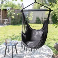 Vita5 XXL Hangstoel - Binnen&Buiten Hangnest - Incl. 2 Kussens En Boekenvak - Volwassenen&Kinderen - Hangmatstoel Tot 225kg - Zwart 9 Vita5 XXL Hangstoel - Binnen&Buiten Hangnest - Incl. 2 Kussens En Boekenvak - Volwassenen&Kinderen - Hangmatstoel Tot 225kg - Zwart -Tuinmeubelseries Winkel 1200x1200 502