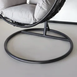 Egg Hangstoel Roundabout Zwart -Tuinmeubelseries Winkel 1200x1200 513