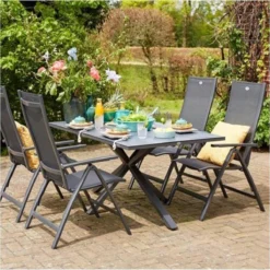 Hartman Aruba Aluminium Tuinstoel - Antraciet Verstelbaar -Tuinmeubelseries Winkel 1200x1200 540
